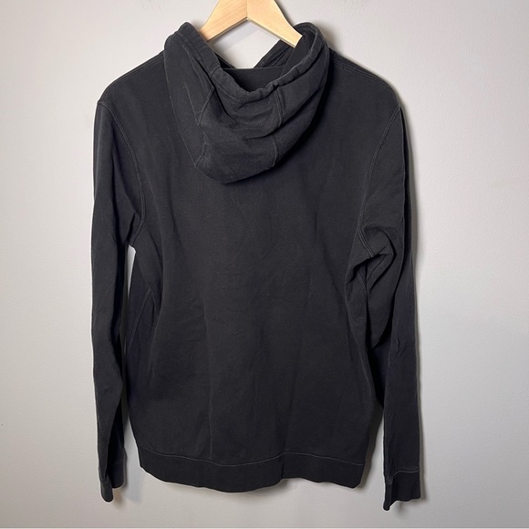 Nike Futura Logo Hoodie Men’s M Swoosh Pullover Black Fleece Sweatshirt - Picture 3 of 6